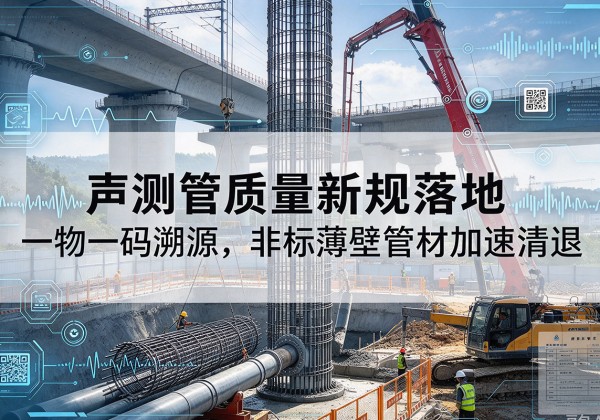 绥江声测管质量新规落地，一物一码溯源，非标薄壁管材加速清退