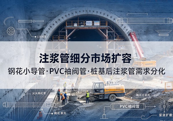 绥江注浆管细分市场扩容，隧道钢花小导管、PVC 袖阀管、桩基后注浆管需求分化